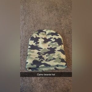 Camo beanie hat